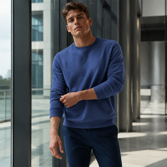 ✨Men's Casual Classic Crewneck Sweatshirt – Comfortable, Timeless & Easy to Wear