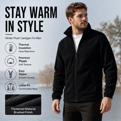 🧥 Men's Stand Collar Zip-Up Warm Jacket – Cosy, Practical & Effortlessly Stylish