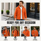 🧥 Men's Stand Collar Zip-Up Warm Jacket – Cosy, Practical & Effortlessly Stylish