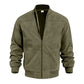 🧥Men's Classic Bomber Jacket with Zip Front – Timeless, Comfortable & Effortlessly Stylish