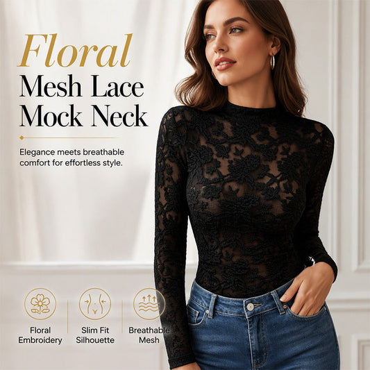 🌸Women's Elegant Long-Sleeve Lace Shirt – Feminine, Chic & Effortlessly Sophisticated