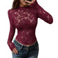 🌸Women's Elegant Long-Sleeve Lace Shirt – Feminine, Chic & Effortlessly Sophisticated