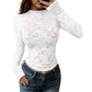 🌸Women's Elegant Long-Sleeve Lace Shirt – Feminine, Chic & Effortlessly Sophisticated