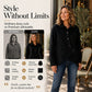 🍂✨ Women's Irregular Diagonal Button-Down Jacket – Unique, Flattering & Effortlessly Chic