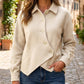 🍂✨ Women's Irregular Diagonal Button-Down Jacket – Unique, Flattering & Effortlessly Chic