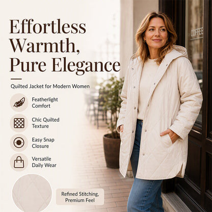 🔥🍂 Women's Winter Diamond Quilted Hooded Coats – Warm, Cosy & Effortlessly Stylish