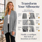 🧶Women's Casual Draped Open Front Cardigan – Cosy, Flattering & Effortlessly Chic