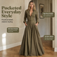 👗 Women's Lapel Button Down Maxi Dress – Elegant, Flattering & Effortlessly Chic