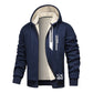 🍂🔥 Men's Thick Plush-Lined Hooded Warm Jacket – Thick, Warm & Comfortable