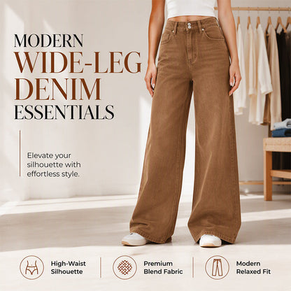 👖Women's High-Waisted Wide-Leg Casual Jeans – Flattering, Comfortable & Effortlessly Stylish