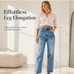 👖💕Women's High-Waisted Stretch Straight Leg Jeans– Flattering, Comfortable