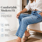 👖💕Women's High-Waisted Stretch Straight Leg Jeans– Flattering, Comfortable