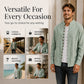 👕 Men's Casual Long Sleeve Stand Collar Shirt – Smart, Comfortable & Effortlessly Stylish