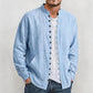 👕 Men's Casual Long Sleeve Stand Collar Shirt – Smart, Comfortable & Effortlessly Stylish