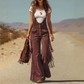 🤎✨ Retro Western Suede Fringe Overalls – Boho, Flattering & Effortlessly Cool