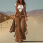 🤎✨ Retro Western Suede Fringe Overalls – Boho, Flattering & Effortlessly Cool