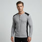 👕Men's Color Block Waffle Knit Henley Shirt – Smart, Comfortable & Effortlessly Stylish