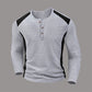 👕Men's Color Block Waffle Knit Henley Shirt – Smart, Comfortable & Effortlessly Stylish