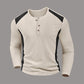 👕Men's Color Block Waffle Knit Henley Shirt – Smart, Comfortable & Effortlessly Stylish