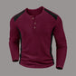 👕Men's Color Block Waffle Knit Henley Shirt – Smart, Comfortable & Effortlessly Stylish