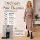 👗 ✨ Women's Slanted Shoulder Sweatshirt & Sleeveless Dress Set