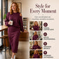 👗 ✨ Women's Slanted Shoulder Sweatshirt & Sleeveless Dress Set