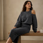 👗 ✨ Women's Slanted Shoulder Sweatshirt & Sleeveless Dress Set