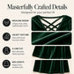 👗 ✨Women's Criss-Cross V-Neck Velvet Midi Dress – Elegant, Flattering & Effortlessly Chic