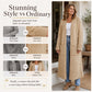 🍂✨Women's Open Front Long Knit Cardigan – Cosy, Flattering & Effortlessly Chic