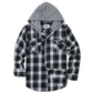 🧢Men's Plaid Flannel Hooded Shirt Jacket – Warm, Comfortable & Effortlessly Stylish
