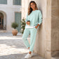 Women's Fake Two Piece Sweatshirt & Pants Set