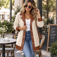 ⌛Limited-Time Offer🛍️Women's Lapel Plush Patchwork Jacket