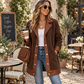 ⌛Limited-Time Offer🛍️Women's Lapel Plush Patchwork Jacket