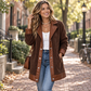 ⌛Limited-Time Offer🛍️Women's Lapel Plush Patchwork Jacket