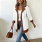 ⌛Limited-Time Offer🛍️Women's Lapel Plush Patchwork Jacket