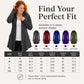 Women's Mid-Length Zip-Up Hooded Jacket