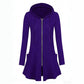 Women's Mid-Length Zip-Up Hooded Jacket