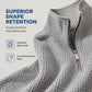 👕 🧶 Men's Relaxed Half-Zip Waffle Texture Sweatshirt