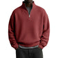 👕 🧶 Men's Relaxed Half-Zip Waffle Texture Sweatshirt