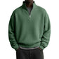 👕 🧶 Men's Relaxed Half-Zip Waffle Texture Sweatshirt