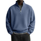 👕 🧶 Men's Relaxed Half-Zip Waffle Texture Sweatshirt