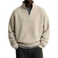 👕 🧶 Men's Relaxed Half-Zip Waffle Texture Sweatshirt