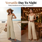 🌸 Women's Casual V-Neck Spaghetti Strap Jumpsuit