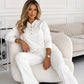 💫 Women's Half-Button Sweatshirt & Sweatpants Set