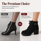👢 Women's Chunky Heel Platform Ankle Boots