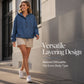 ⌛Limited-Time Offer💙 Women's Casual Button Up Denim Hoodie