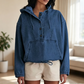 ⌛Limited-Time Offer💙 Women's Casual Button Up Denim Hoodie
