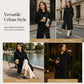 ⏰Last Day Sale 50% Off💃 Women's Single-Breasted Long Trench Coat