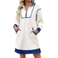 ⏰Last Day Sale 50% Off💃Women's Casual Half-Zip Sweatshirt Dress