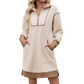 ⏰Last Day Sale 50% Off💃Women's Casual Half-Zip Sweatshirt Dress